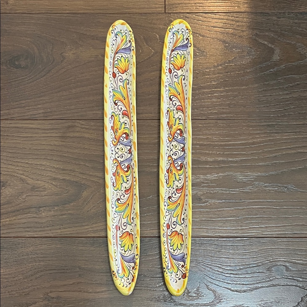 Meridiana Ceramiche Olive Trays- Set of 2